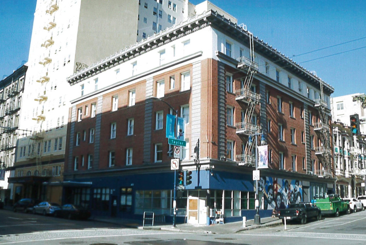 Street view of southeast of restored Ritz Hotel